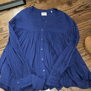 Isabel Marant Plalia Pleated Top Sz 40